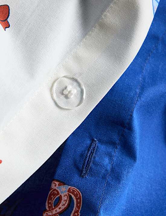 Cotton Blend Cowboy Boot Print Bedding Set