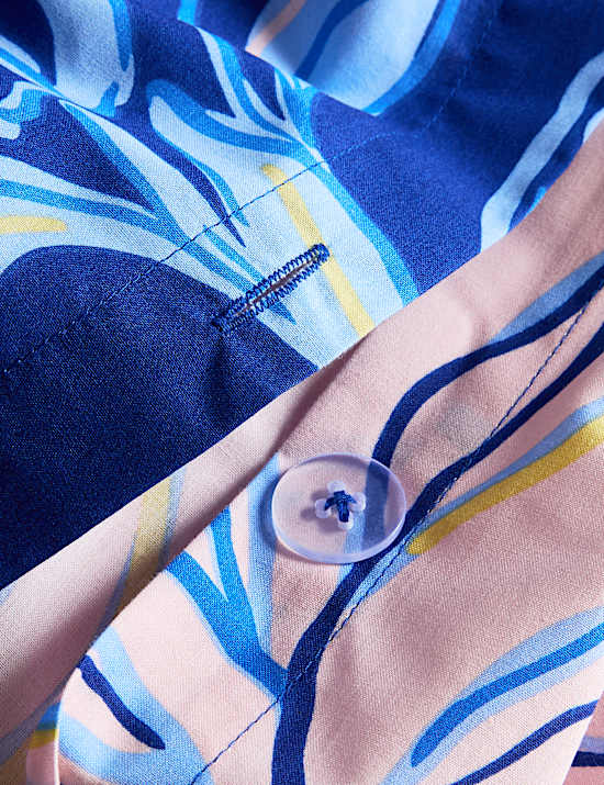 Cotton Rich Floral Reversible Bedding Set