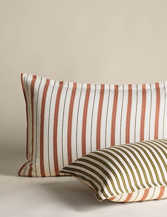 Pure Brushed Cotton Striped Bedding Set