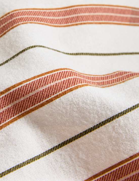 Pure Brushed Cotton Striped Bedding Set