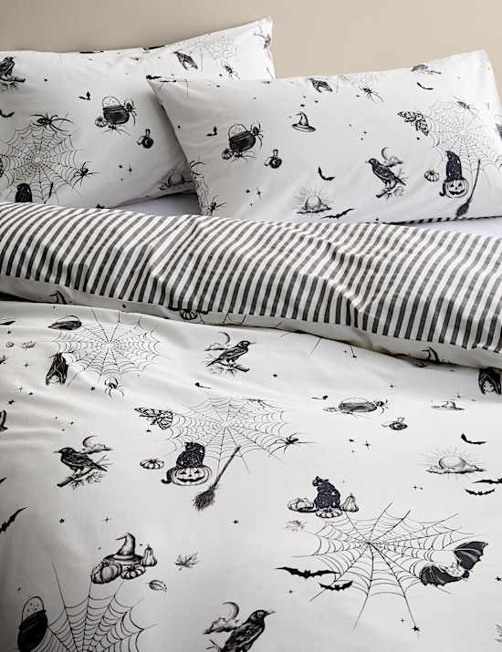 Cotton Rich Halloween Printed Bedding Set