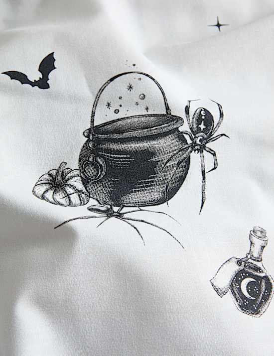 Cotton Rich Halloween Printed Bedding Set