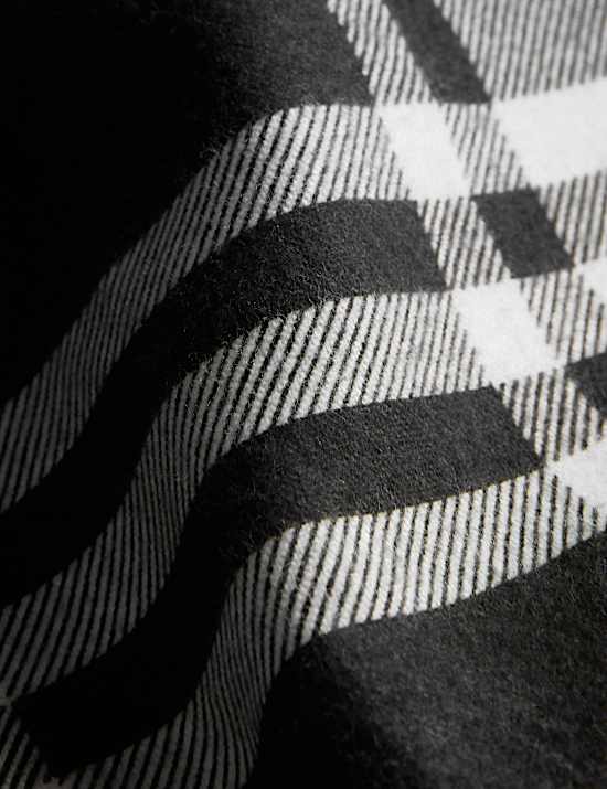 Brushed Cotton Checked Bedding Set