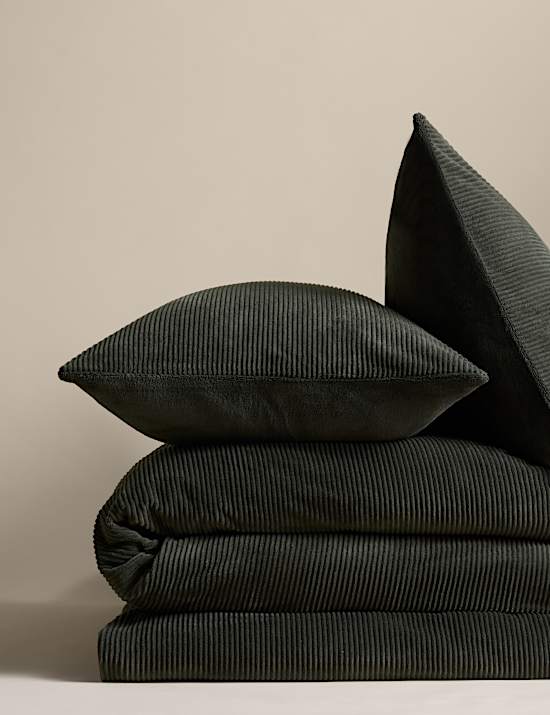 Parure de lit en velours côtelé et polaire