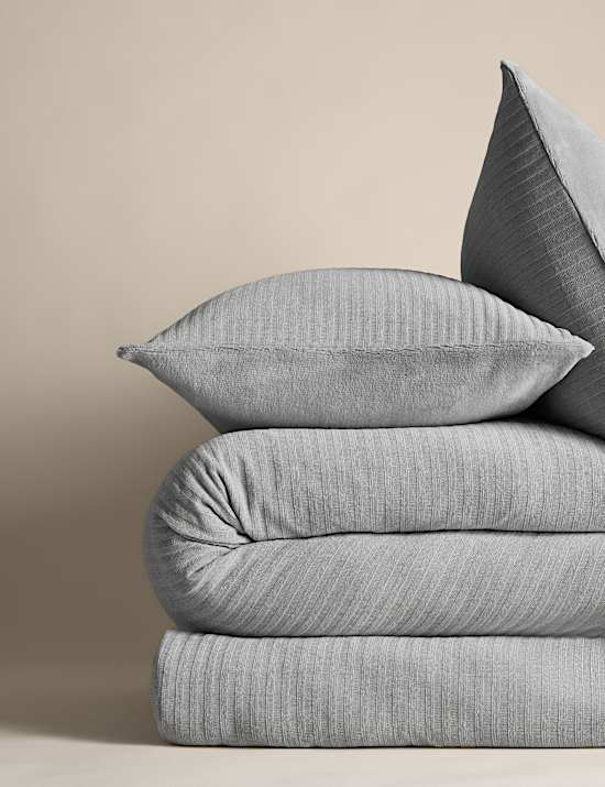 Chenille Striped Bedding Set