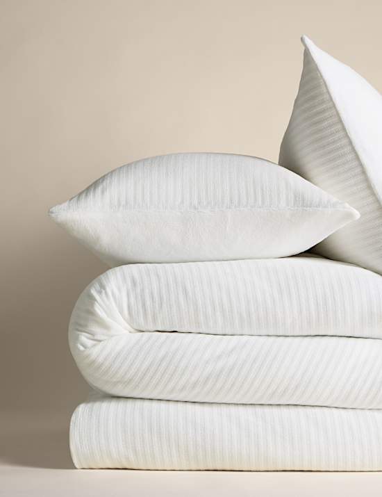 Chenille Striped Bedding Set