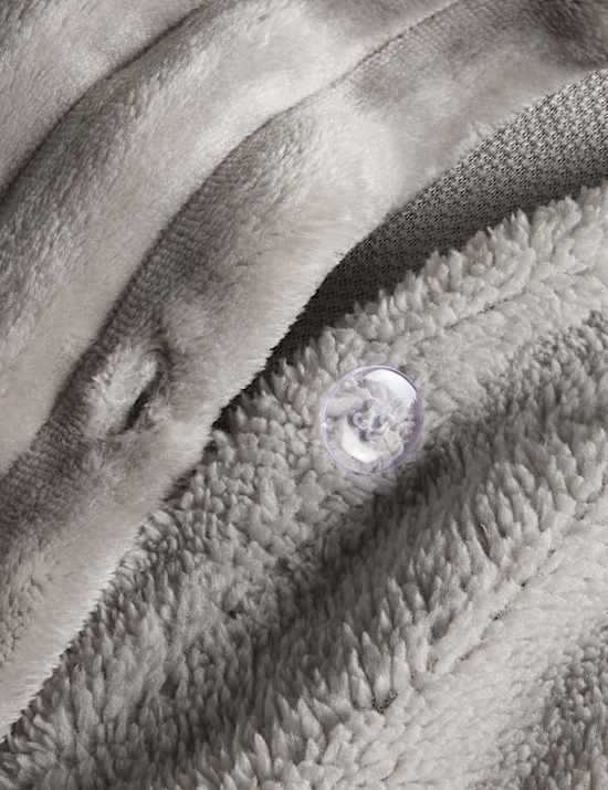 Parure de lit en polaire douillette à rayures