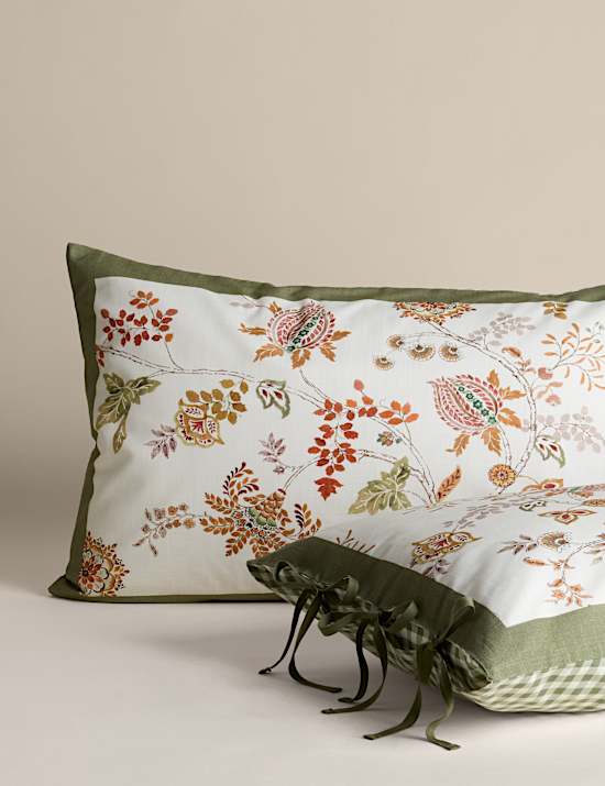 Pure Cotton Trailing Leaves Bedding Set