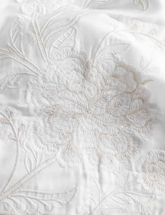 Pure Cotton Celandine Embroidered Bedding Set