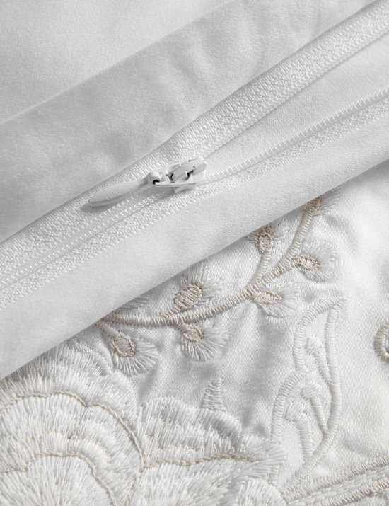 Pure Cotton Celandine Embroidered Bedding Set