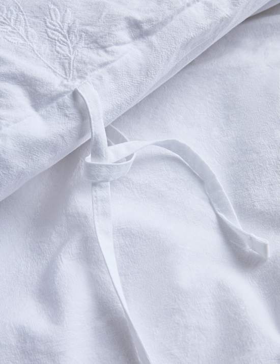 Pure Cotton Fleurine Embroidered Bedding Set