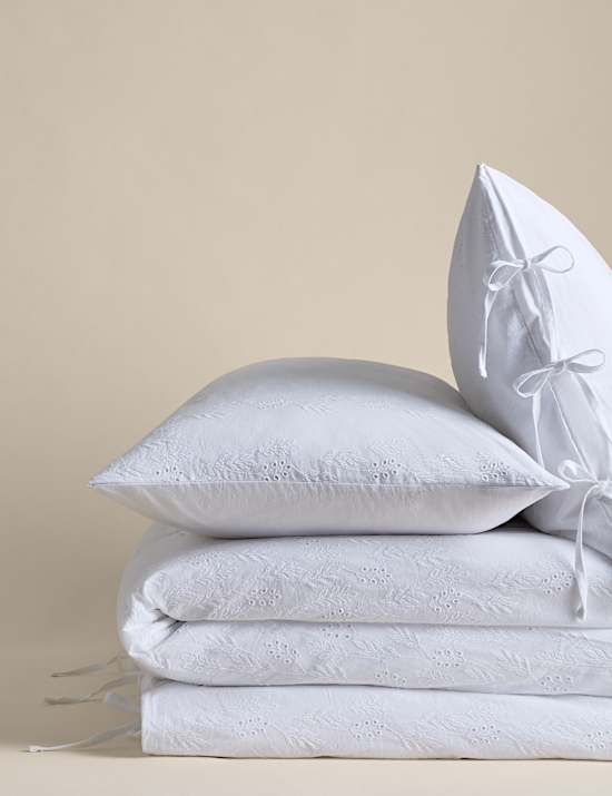 Pure Cotton Fleurine Embroidered Bedding Set