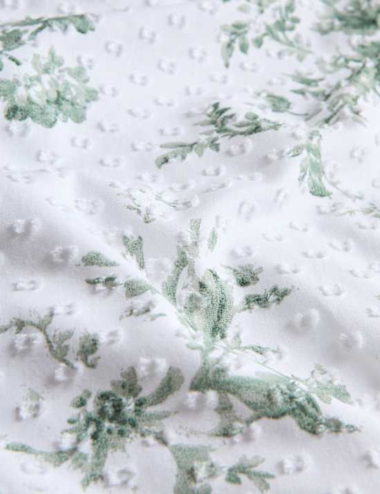 Pure Cotton Sabrine Floral Dobby Bedding Set