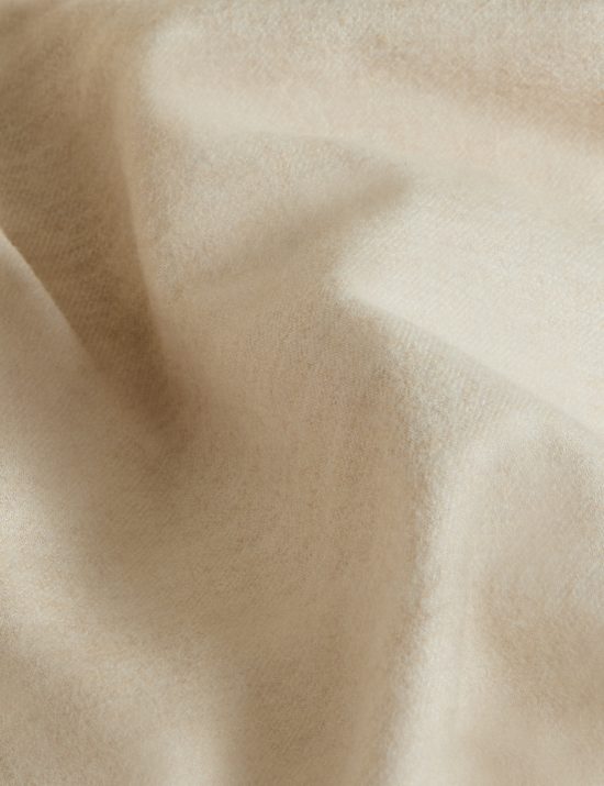 Lot de 2 taies d'oreiller en serg&eacute; de coton bross&eacute;