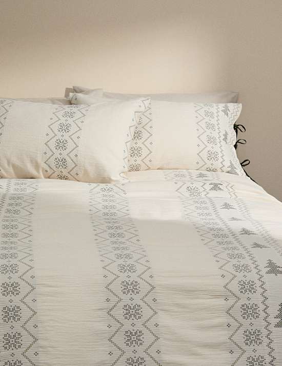 Pure Cotton Christmas Tree Bedding Set