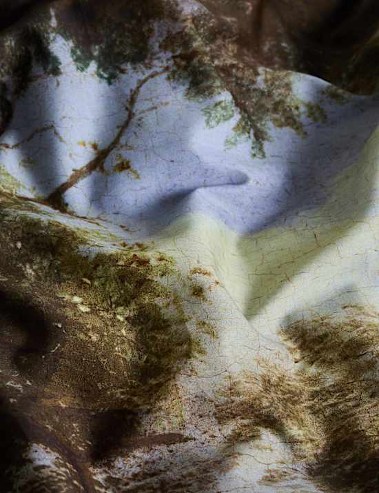 Ropa de cama 100 % algodón con diseño de paisaje arbolado