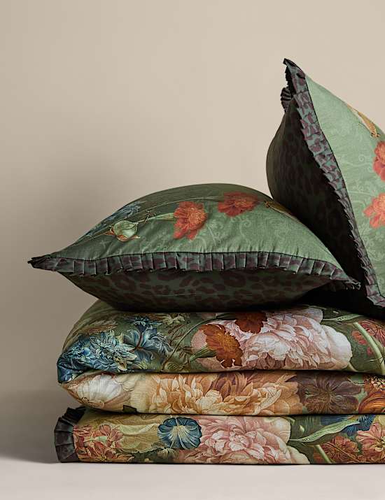 Pure Cotton Climbing Blooms Bedding Set