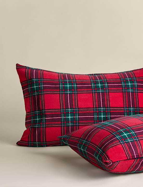 Fleece Checked Bedding Set