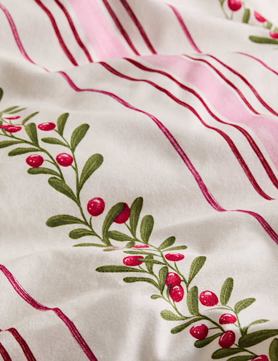 Pure Cotton Striped Foliage Bedding Set