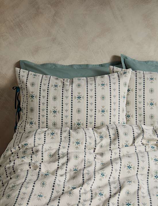 Pure Cotton Gauze Tile Jacquard Bedding Set