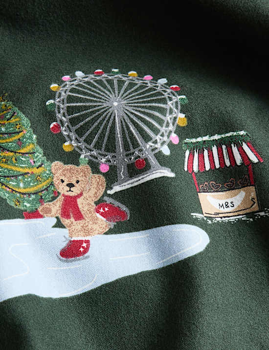 Pure Cotton Spencer Bear™ Christmas Bedding Set