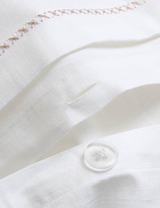 Pure Cotton Embroidered Sprig Bedding Set