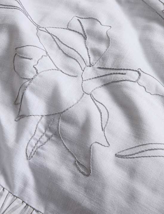 Pure Cotton Floral Embroidered Bedding Set