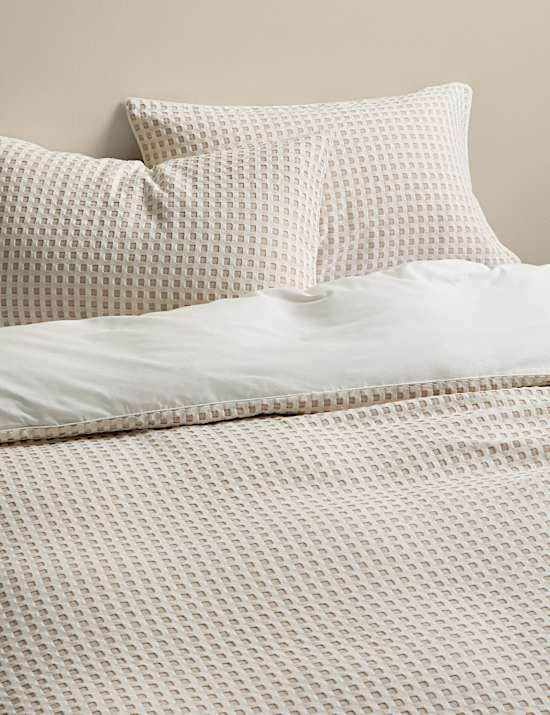 Pure Cotton Waffle Bedding Set