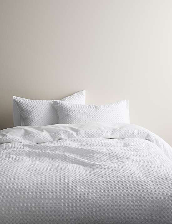 Pure Cotton Waffle Bedding Set