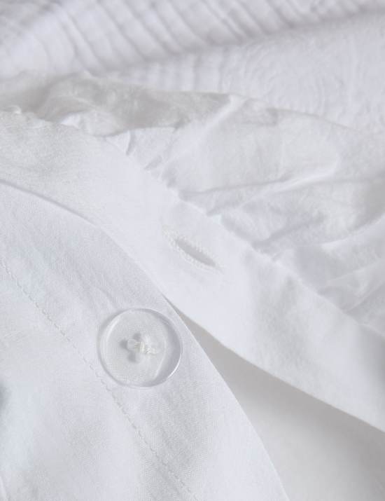 Pure Cotton Floral Jacquard Ruffle Bedding Set