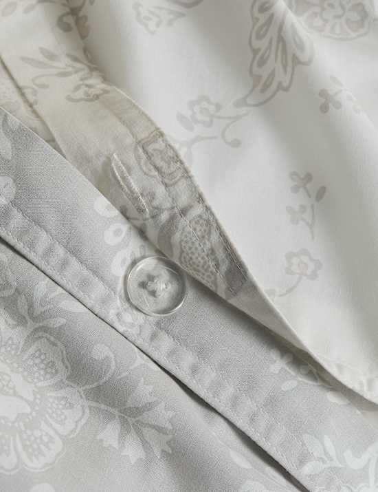 Ropa de cama de algodón con diseño floral