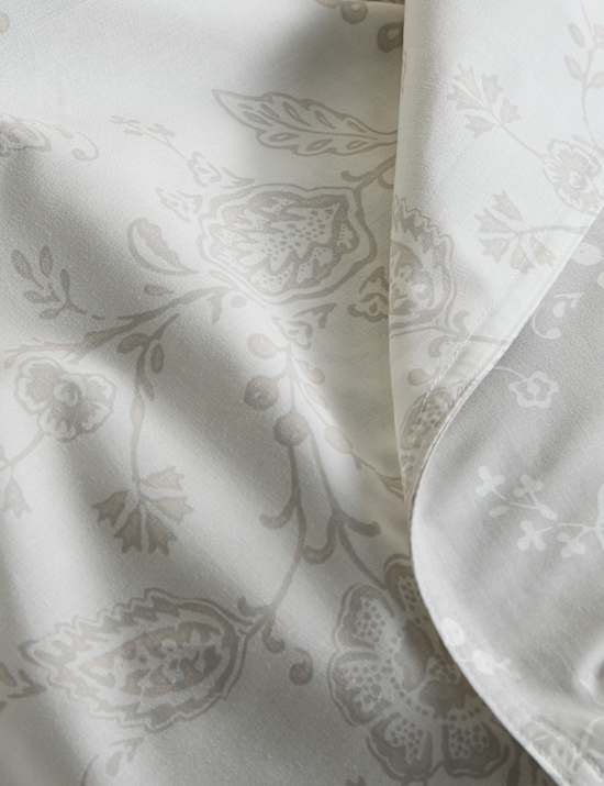 Ropa de cama de algodón con diseño floral