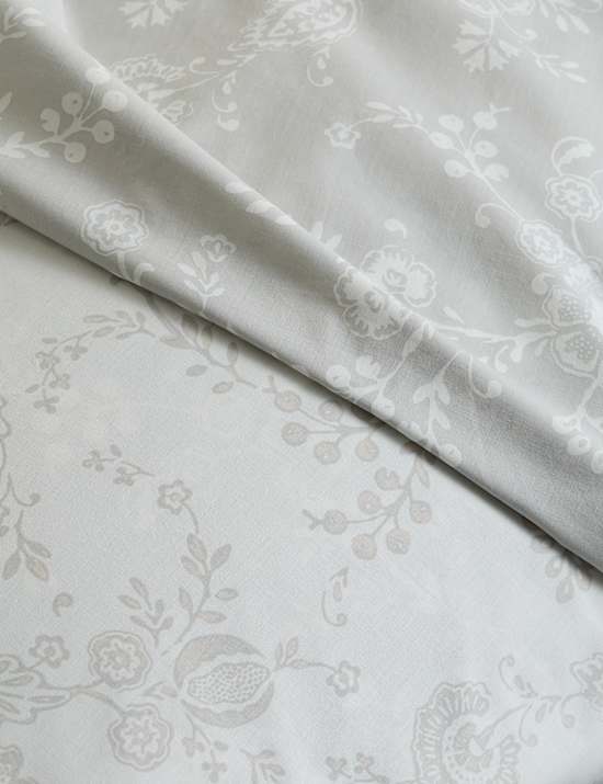 Ropa de cama de algodón con diseño floral