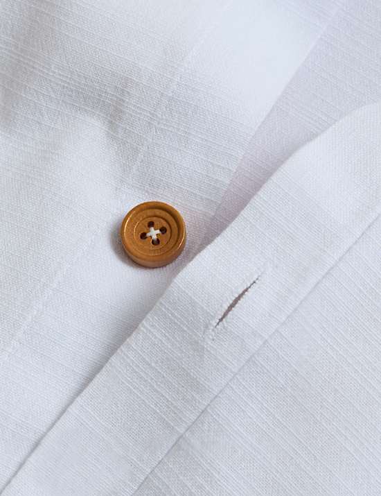 Pure Cotton Button Panel Bedding Set