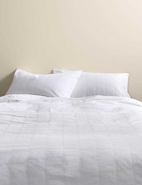 Pure Cotton Striped Seersucker Bedding Set