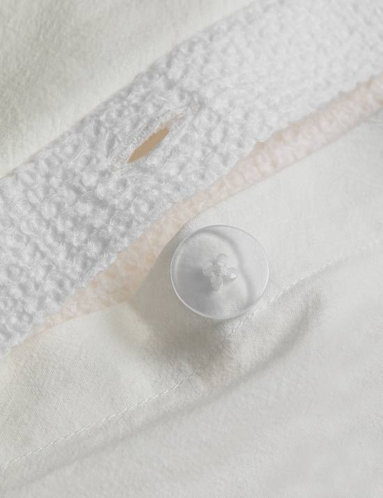 Cotton Rich Mini Waffle Bedding Set