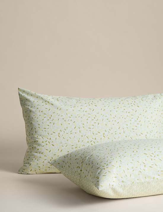 Cotton Blend Sprig Bedding Set