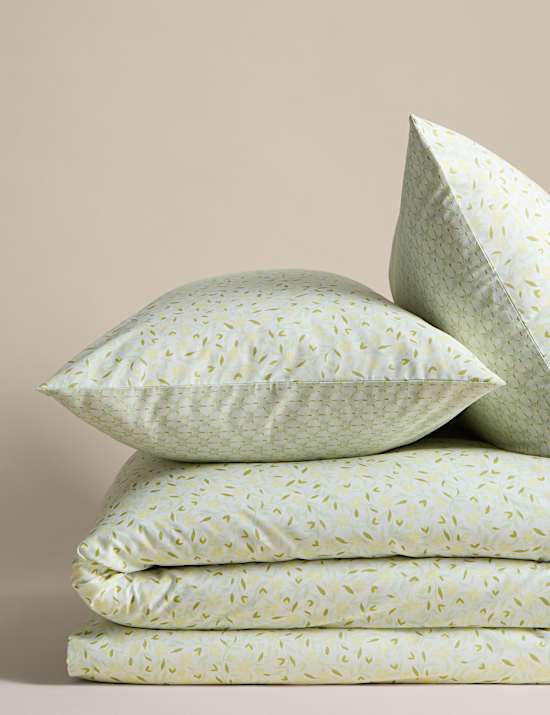 Cotton Blend Sprig Bedding Set
