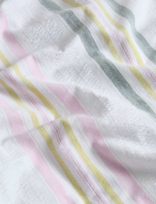 Pure Cotton Contrast Stripe Bedding Set