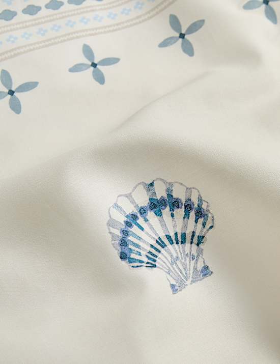 Pure Cotton Coastal Tile Print Bedding Set