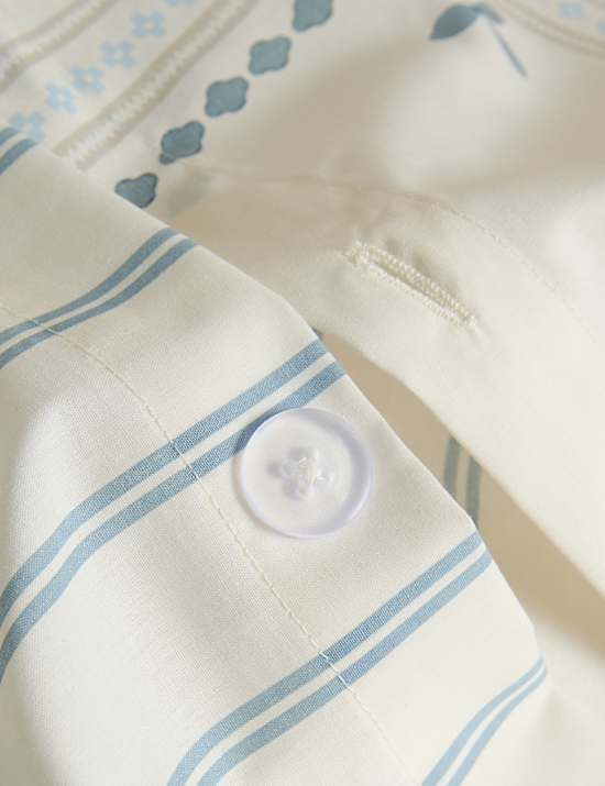 Pure Cotton Coastal Tile Print Bedding Set