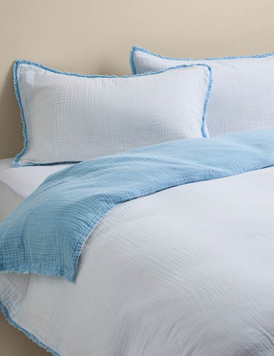 Pure Cotton Muslin Reversible Bedding Set