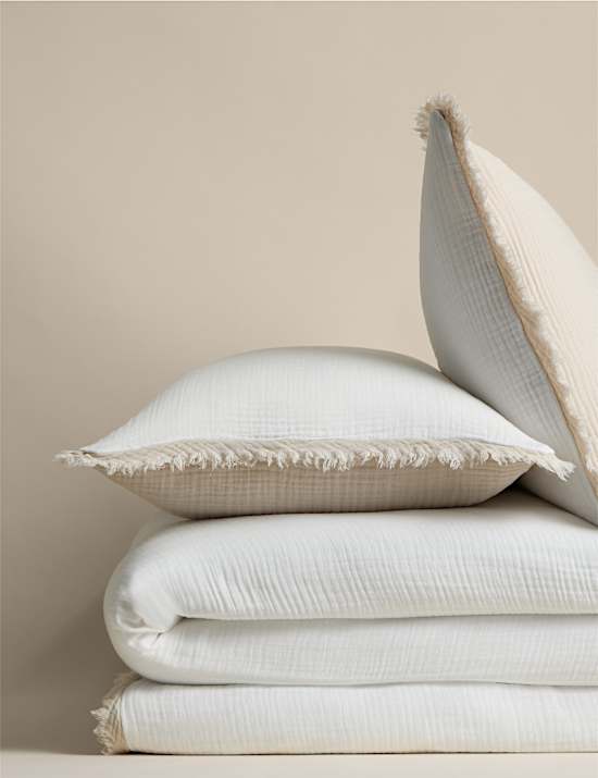 Pure Cotton Muslin Reversible Bedding Set