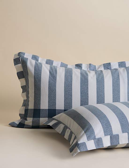 Pure Cotton Striped Gingham Bedding Set