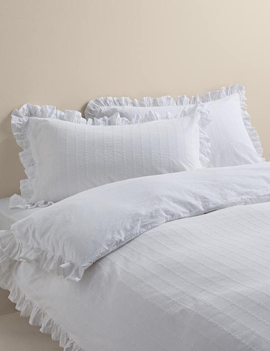 Pure Cotton French Ruffle Embroidery Bedding Set