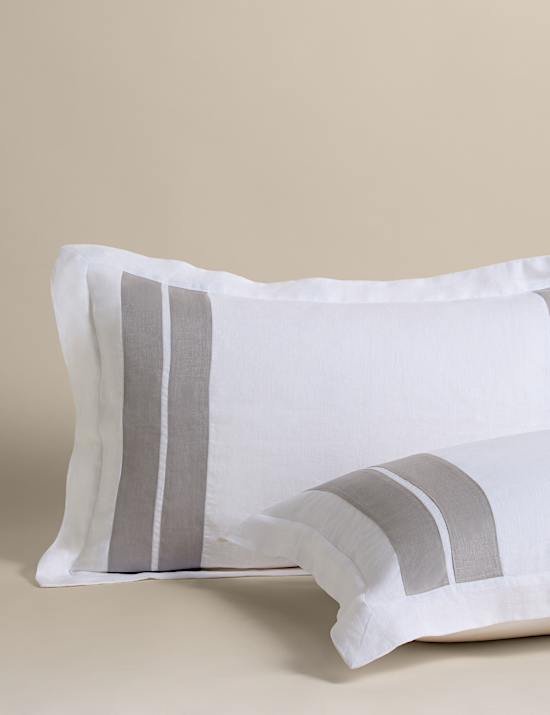 Pure Linen Panel Bedding Set