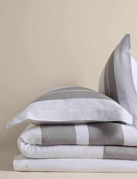 Pure Linen Panel Bedding Set