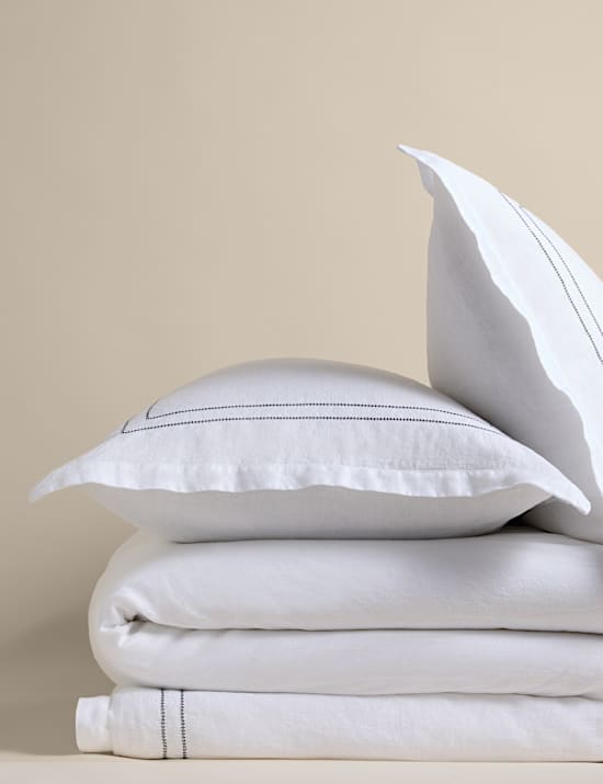 Pure Linen Embroidered Bedding Set