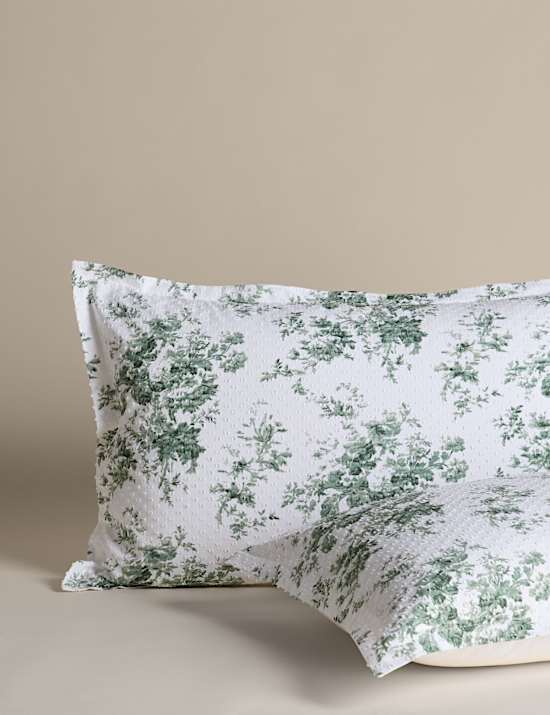 Pure Cotton Floral Dobby Bedding Set