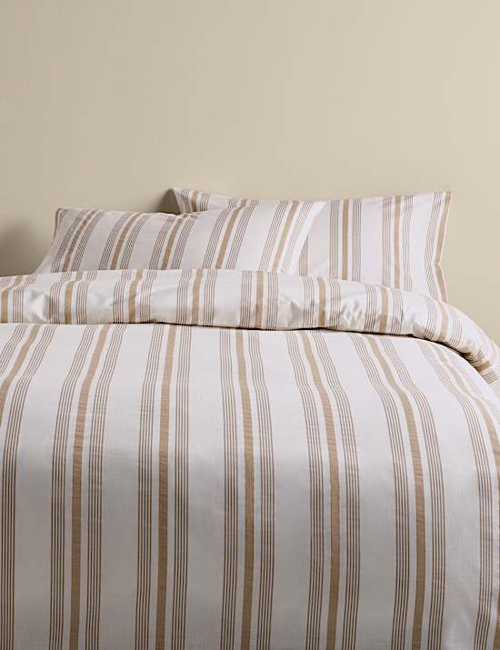 Pure Cotton Striped Bedding Set